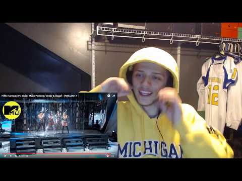 LITT | REACTION | Fifth Harmony Ft. Gucci Mane Perform 'Down' & 'Angel' : VMAs 2017
