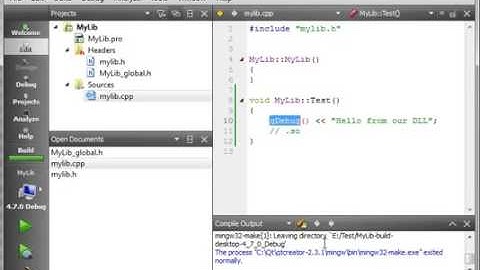 C   Qt 97   How to Create a DLL