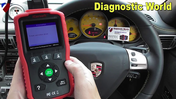 iCarsoft POR V1.0 Porsche Check Engine Diagnose Reset Official Demonstration
