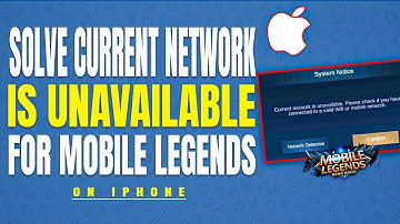 how to solve current network is unavailable for mobile legends app on iPhone 2023 | TECH ON |