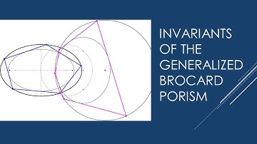 Invariants of the Generalized Brocard Porism