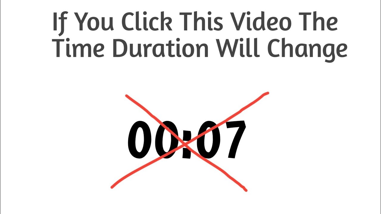 This Video Changes It's Duration. #shorts - YouTube