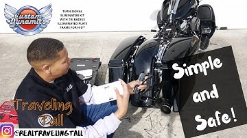 Enhance the look of your Street Glide rear fender!  NEW Custom Dynamics Turn Signal Eliminator Kit