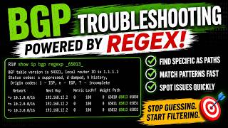 Troubleshoot BGP Routes FAST With Regular Expressions!