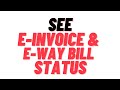 See E-invoice &amp; E-way bill Status in Sales Invoice , #tallyprime , how to check e invoice status ?