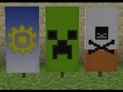 Minecraft Creeper Banner Tutorial Youtube