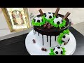 football theme cake decoration | football  | football cake theme | how to make football cake at home