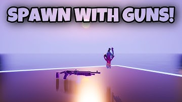 How to *ALWAYS SPAWN WITH GUNS* IN FORTNITE CREATIVE!