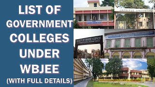 GOVERNMENT ENGINEERING COLLEGES UNDER WBJEE || FULL DETAILS | FEES | PLACEMENT | JU