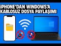 Windowstan İphone Programsız-Kablosuz Hızlı Dosya Gönderme #windows #iphone #filetransfer 