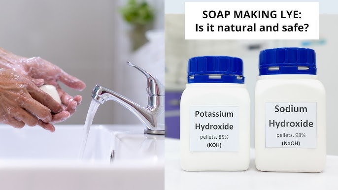 What is lye, and why is it used in soap?