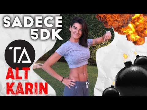 5 Dakikada Alt Karın Antrenmanı 🔥Tuğçe Alpay