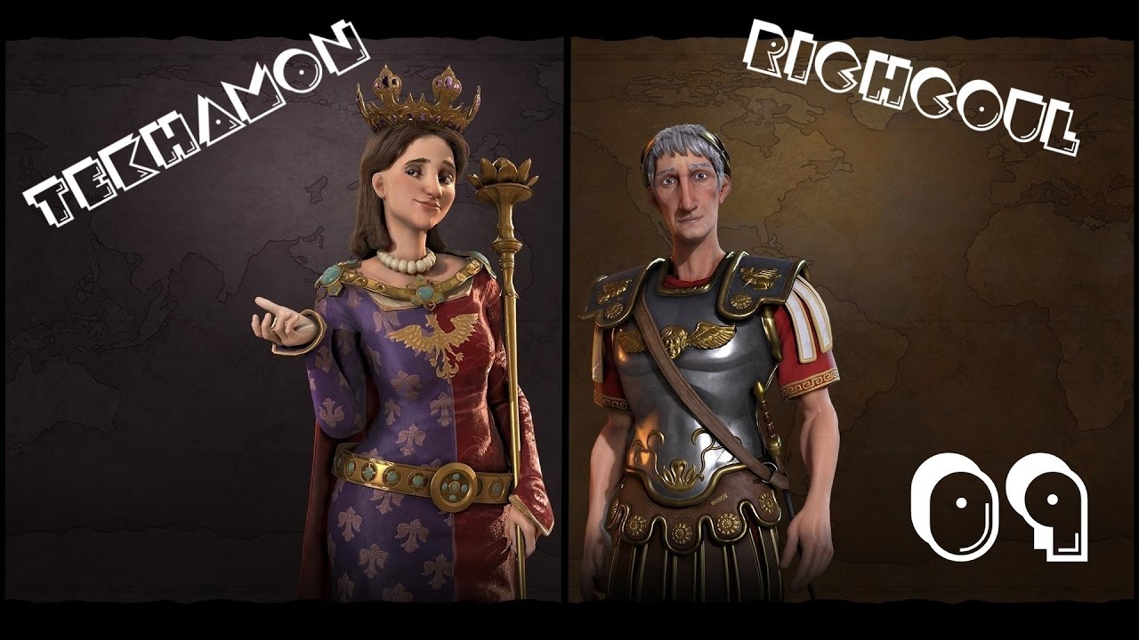 Civilization 6 - Let's Play Multi Coop #09 - Richcoul résiste à l'armée Russe  *\(^o^)/*