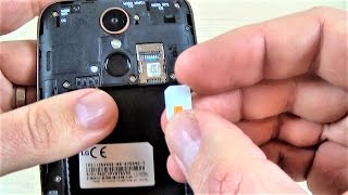 LG K10 (2017) - How to Insert SIM and Memory SD Card