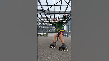 Hockey Stop On Rollerblades 🔥😱 #rollerblading #tips #shorts