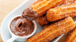 Попробовала приготовить Чуррос! Испанские пончики с шоколадным кремом! Homemade Churros Recipe!