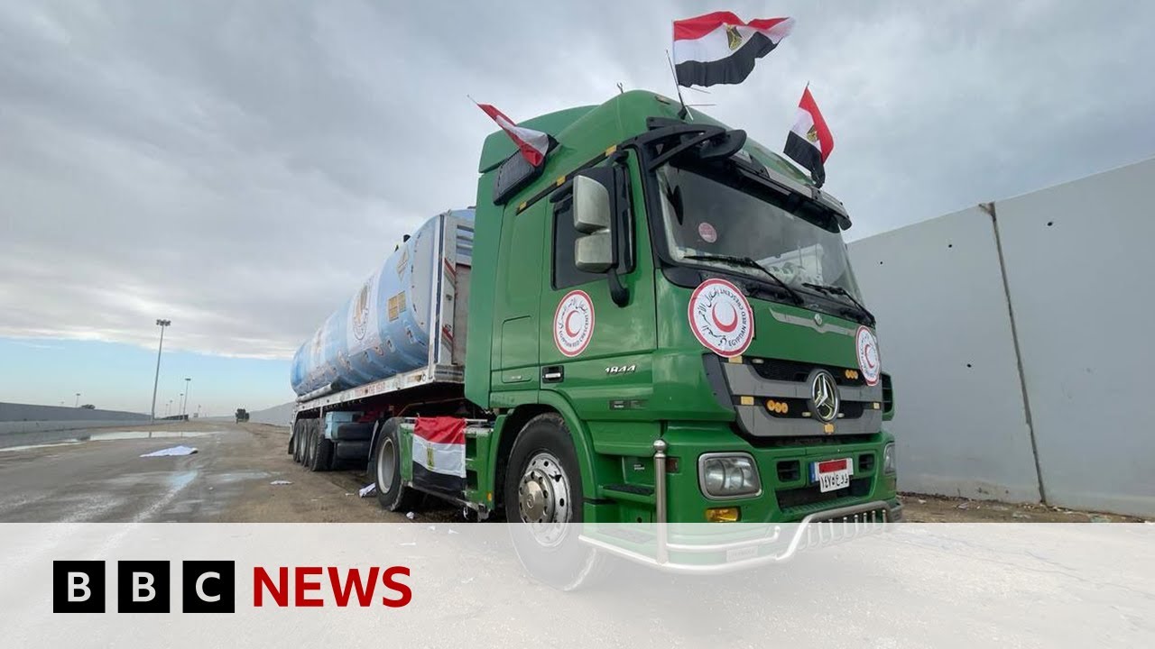 Israel says it will allow two trucks of fuel a day into Gaza – BBC News