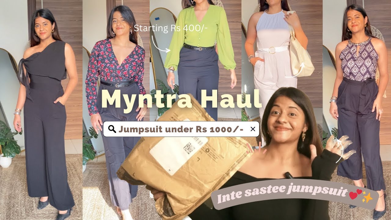 Aggregate more than 143 myntra jumpsuit haul best