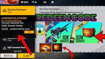 Free Fire Join The Rampage Party Now Redeem Code Today || Aug Gun Skin and Gloo Wall Redeem Code FF