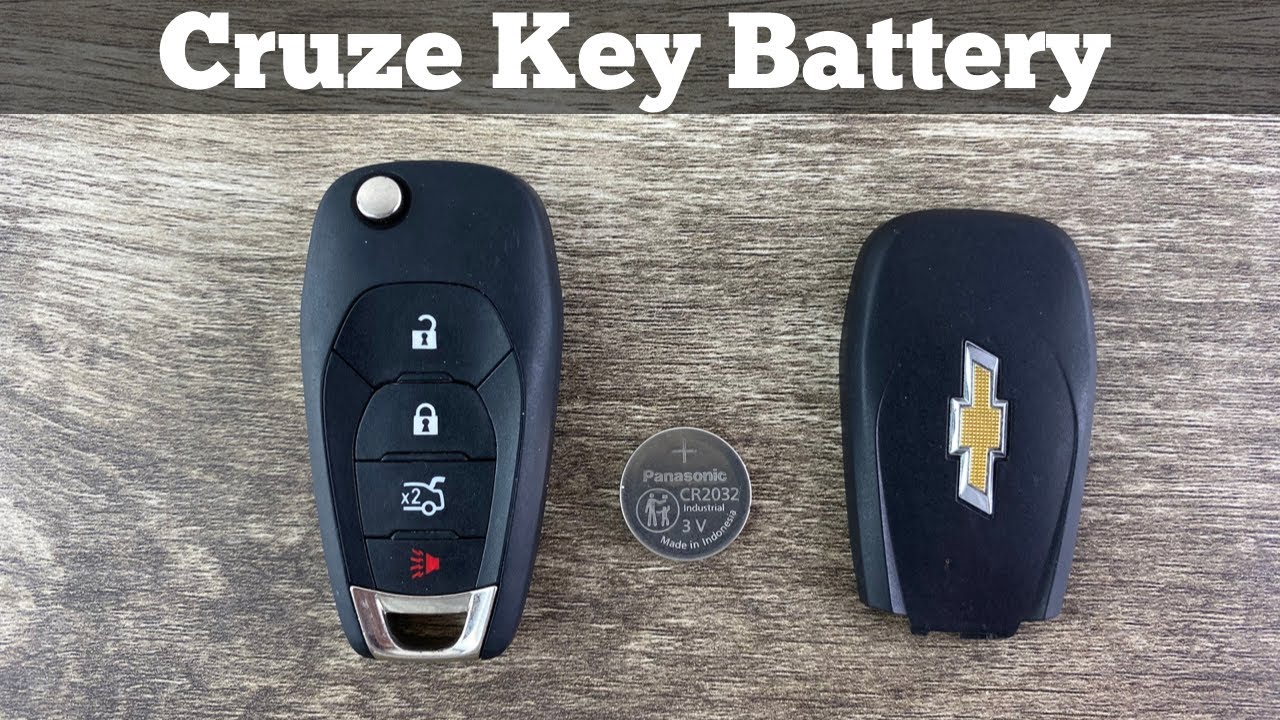 2016 - 2019 Chevy Cruze Remote Key Fob Battery Change - How To Remove