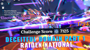 Raiden National Deceitful Domain Part 1 7125 Points