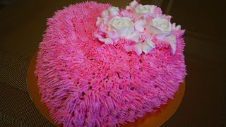 Украшение торта кремом в домашних условиях Торт СЕРДЦЕ на День Влюблённых