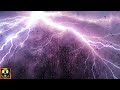 Restful Sleep with Thunderstorm Sounds! Pouring Rain, Loud Thunder and Strong Lightning Atmosphere