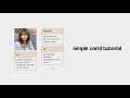 how to make a simple carrd ✿