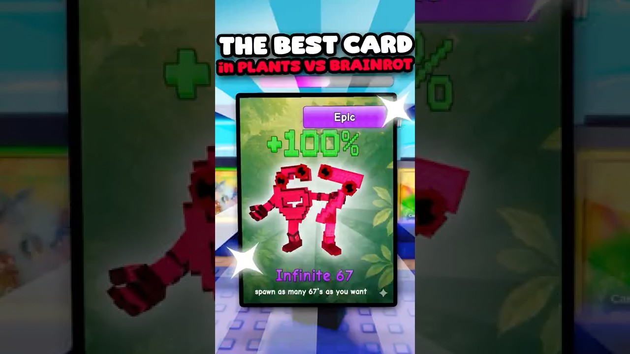 BEST CARDS in ROBLOX PLANTS VS BRAINROT