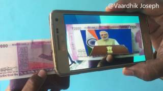 MODI ji VIDEO on 2000 rupee note!!!
