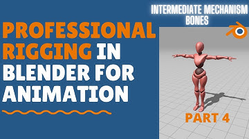 Episode 4 - Mechanism Bones for Neck - Blender Complete Professional Rigging workflow for animations