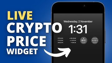 Live Crypto Price Widget on Iphone Lock Screen and How to Set It Up - IOS16