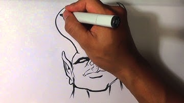 Drawing a Devil - Halloween Drawings