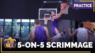 Lakers 5-On-5 Scrimmage Footage: Kyle Kuzma, Julius Randle, Thomas Bryant