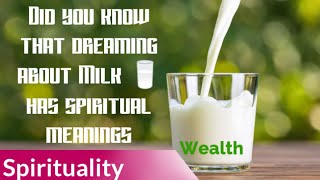 Did you know that dreaming about Milk 🥛🥛 has spiritual meanings???