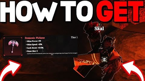 How To COMPLETE SKAL QUEST & GET 3 DEMONITE For DEMONIC PICKAXE in The Forge! Roblox