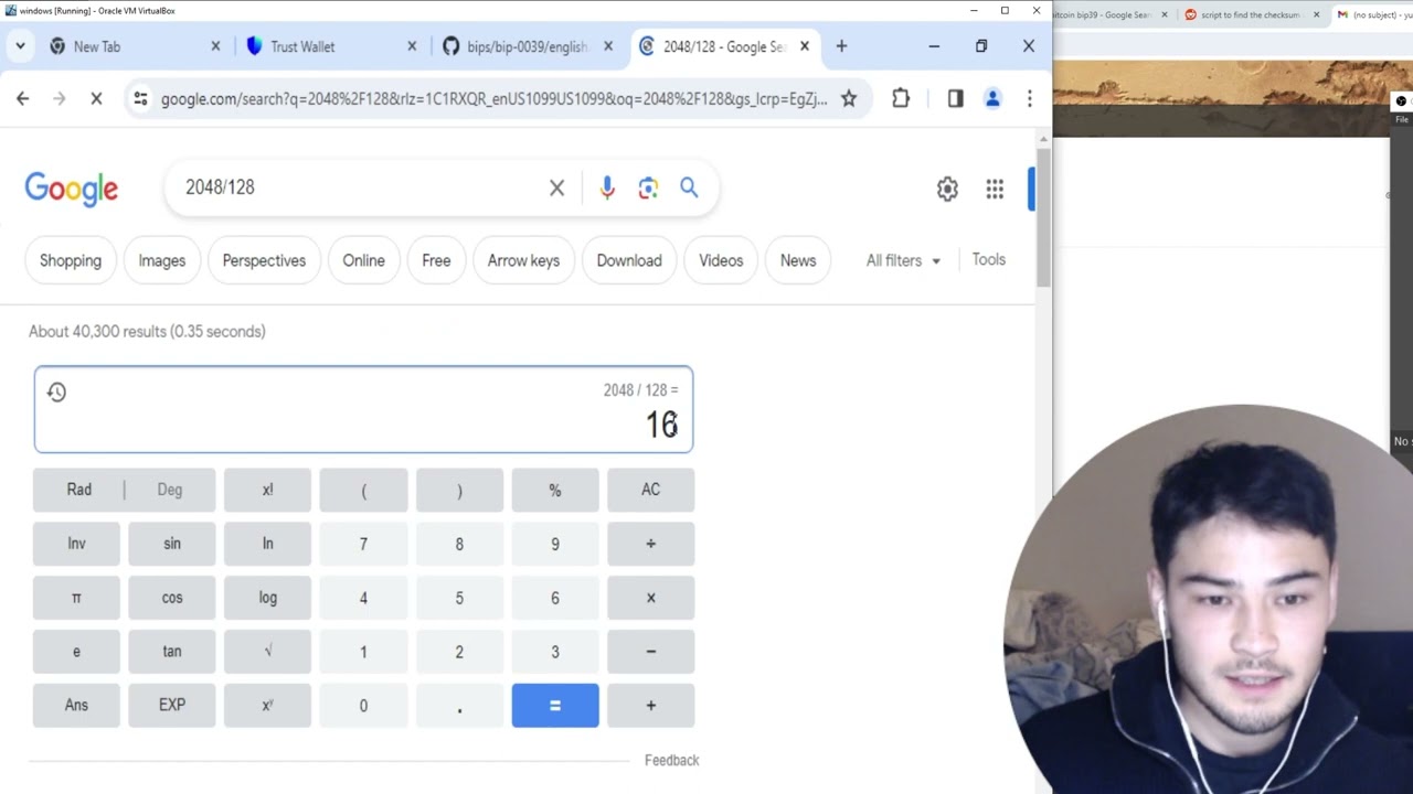There is a 6.25% chance a random seed opens a crypto wallet