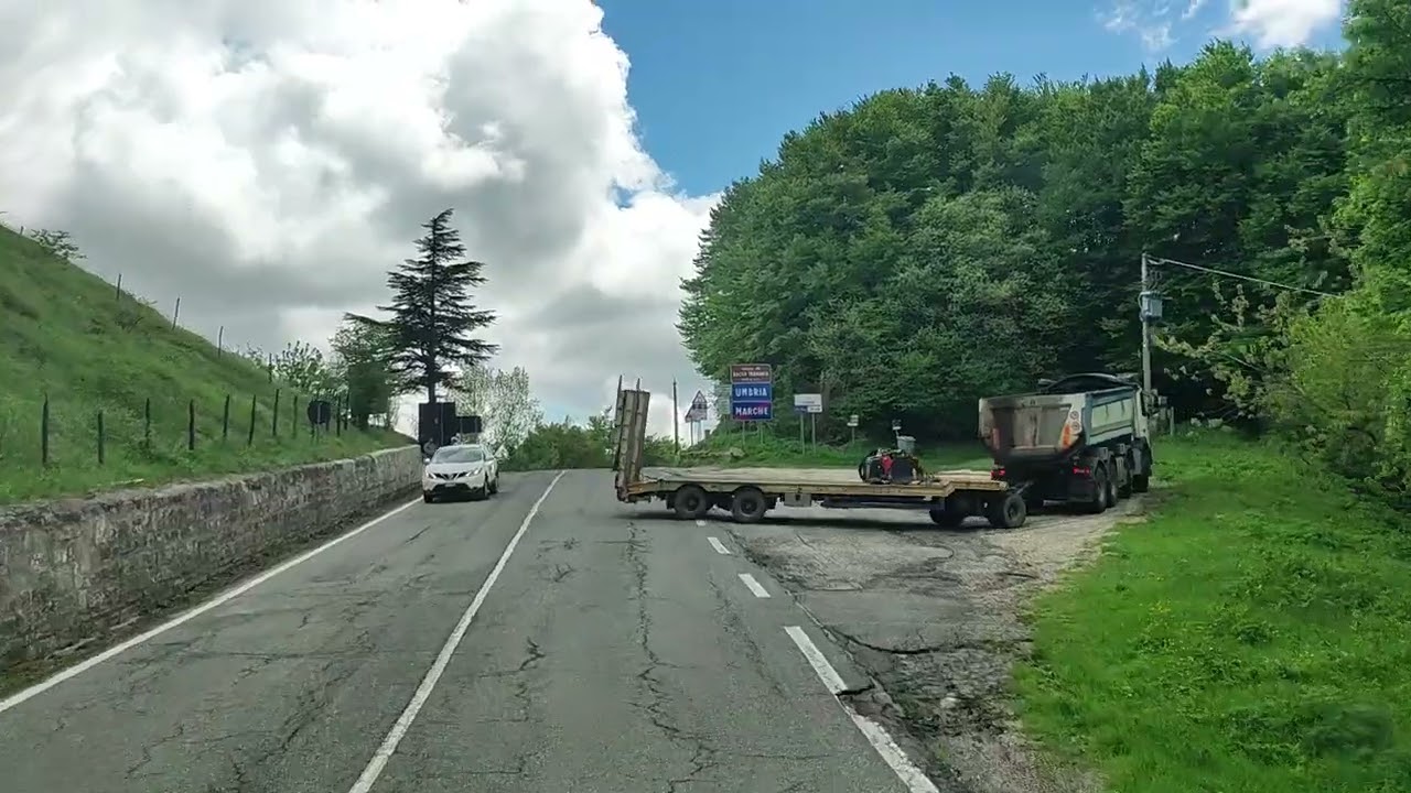 TRUCK DRIVING IN ITALY...SS73BIS..//ORIGINAL SOUND MERDEDES BENZ#2