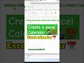 Create a 2025 Excel calendar 📅 Excel calendar | #excel #excelformula #tricks #exceltips #trending