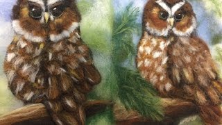 :  --   / FELTING of  PICTURE /  HOW TO MAKE A PICTURE of  WOOL
