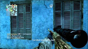 No Scope Across the map cod 4 wall bang