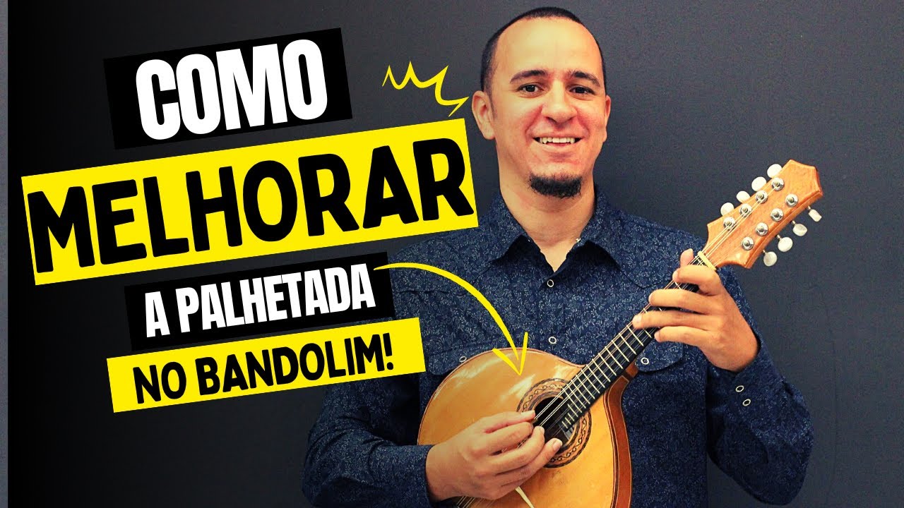 Qual o primeiro exercício de palhetada no BANDOLIM?