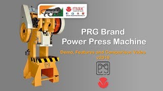 Power Press Machine | Mechanical Press | PRG Brand | Max Machine Tools -  YouTube