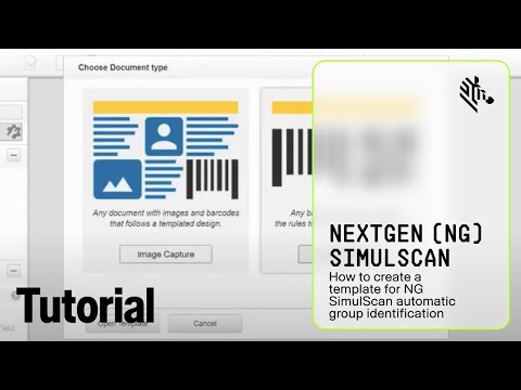 Zebra NG SimulScan Multi-barcode - Automatic Group Identification - Template Creation