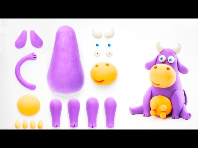 Kids Learn Colors and Numbers 123 with Hey Clay Animals – Play Doh