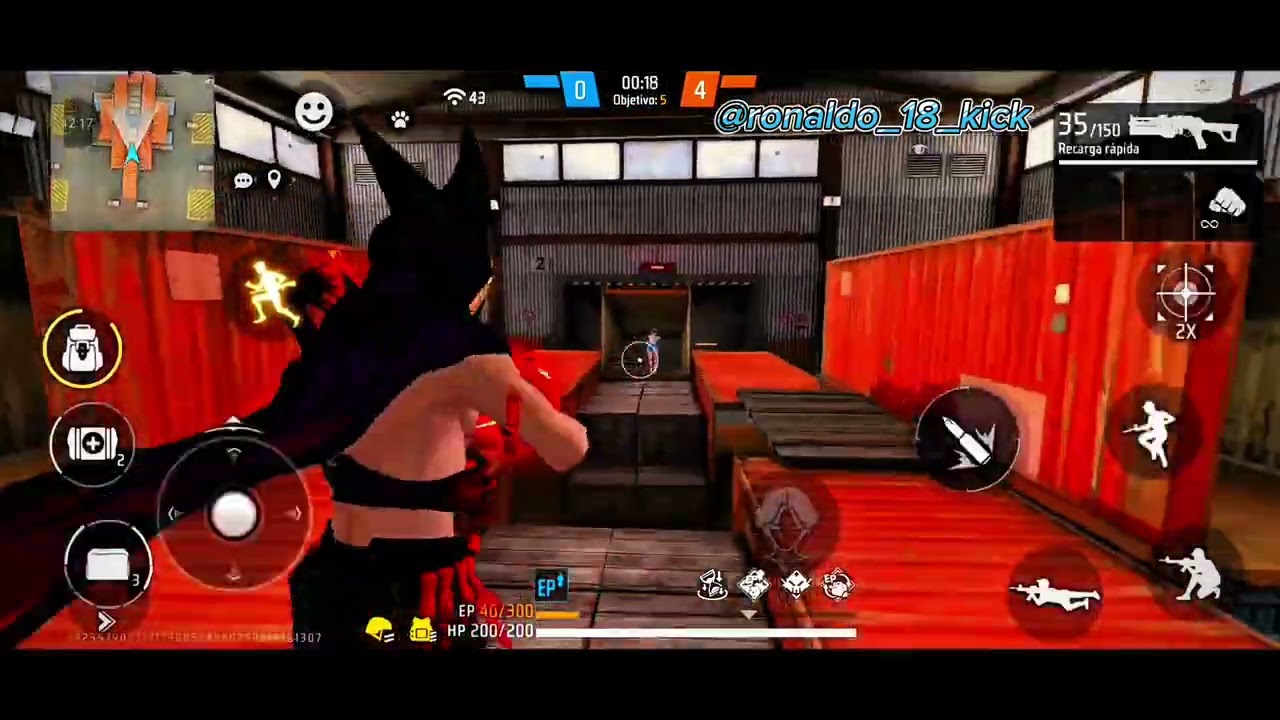 JUGUÉ FF PERO EN MODO DIFÍCIL☠️👿#freefire