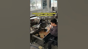 crunchy tortilla making machine/crispy pancake machine
