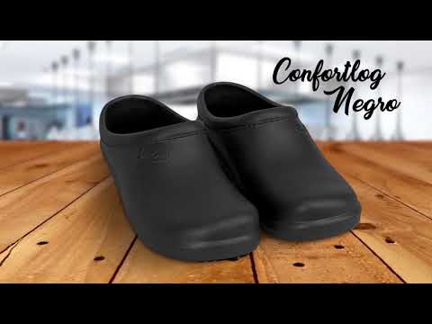 Video: Zuecos médicos - zapatos de seguridad de piel - zapatos de chef - zapatos médicos, TELLUS