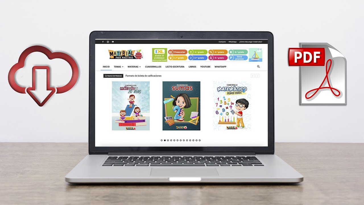 ¿Cómo descargar material en MaterialParaMaestros.com?