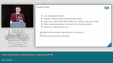 2024 EuroLLVM - Faster Compilation with GlobalISel: Skipping LLVM-IR